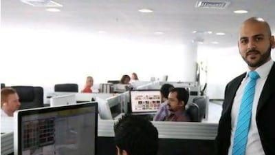 Michael Hariz, the chief executive of Hariz ME, wants to capitalise on an expected rise in online air ticket sales. Pawan Singh / The National