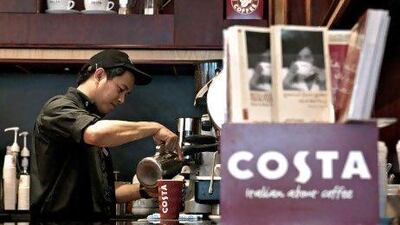 Costa Coffee plans to add another five to six stores in Abu Dhabi over the next year and a half. Costa already has 12 outlets in the capital. Jeff Topping / The National