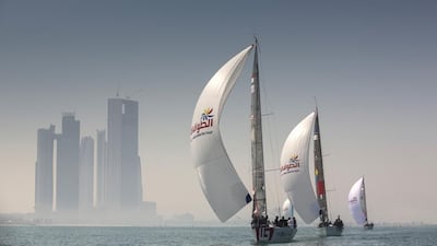 The fourth edition of EFG Sailing Arabia – The Tour has produced a stronger level of competition. Above, the boats during their stop in Abu Dhabi. Lloyd Images
