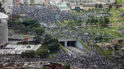 Protesters block roads. AFP