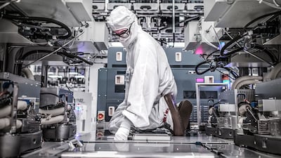 GlobalFoundries employs more than 15,000 people globally, has around 10,000 global patents and serves more than 200 customers worldwide, including the US government. Image: Mubadala