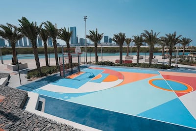 The artists were inspired by the multicultural visitors at Reem Park, as well as Islamic poetry. Courtesy Aldar Properties