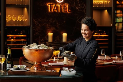 A live oyster station is the highlight of Tatel's a la carte menu for Eid. Photo: Tatel