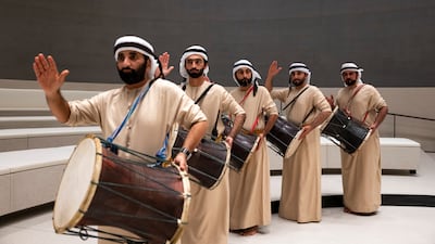 Performers participate during the museum inauguration