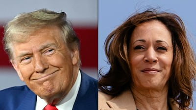 Former US president and Republican presidential candidate Donald Trump and Vice President and Democratic presidential candidate Kamala Harris. AFP
