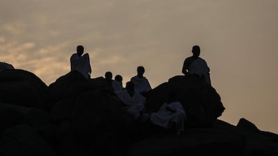 Standing and praying on Mount Arafat is considered the peak of the pilgrimage. EPA