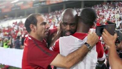 Grafite celebrates with his teammates. Pawan Singh / The National