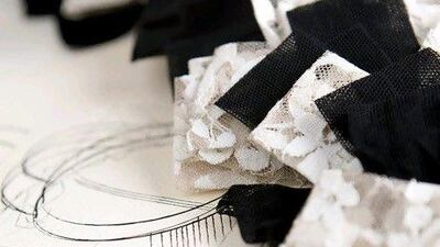 Commissioned by couture houses including Chanel and Dior, lace has been made by the French family firm Sophie Hallette since 1887. Courtesy Sophie Hallette