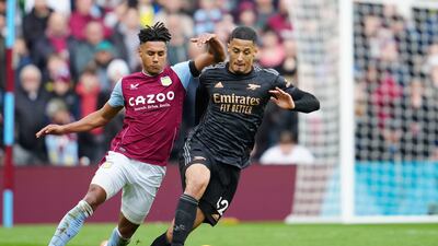 William Saliba - 6, Was very passive to be beaten by Watkins for the opener. However, he then dealt with Martinez’s long ball well and held off Watkins in the second half. AP