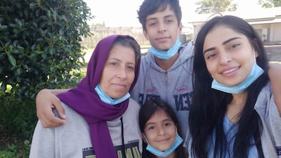 Kazhal Ahmed Khidhir Al Jamoor with her children Hadiya, Mubin and Hasti Rizghar Hussein. All four died on the crossing. PA