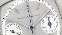 Christie's is offering a rare, cushion-shaped 1930 chronograph by Swiss watchmaker Audemars Piguet. Photo: Christie's