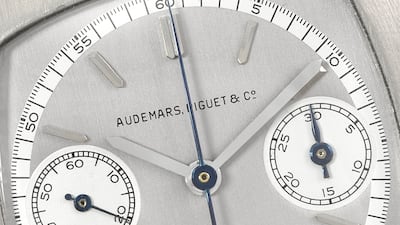 Christie's is offering a rare, cushion-shaped 1930 chronograph by Swiss watchmaker Audemars Piguet. Photo: Christie's