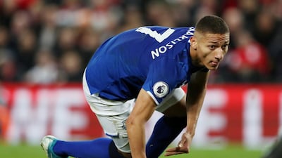 Everton v Chelsea, Saturday, 4.30pm: What a mess Everton are in. All that money spent, languishing in the relegation places, and now manager Marco Silva has been sacked. Richarlison is one of the players that cost, and promised, so much early on, and if they are to recover then the Brazilian needs to follow up his goal at Liverpool in midweek with a whole load more. PREDICTION: Everton 1 Chelsea 2 Reuters