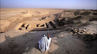 The site of Uruk - 'the world's first city' - in southern Iraq. Getty Images