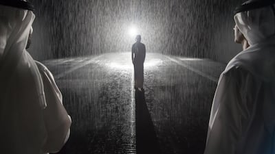 The Rain Room. Courtesy Sharjah Art Foundation