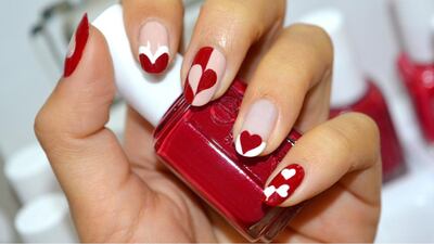 The Nail Spa's Valentine's package includes a manicure, pedicure, strip lashes, a foot scrub and box of chocolates. Courtesy The Nail Spa