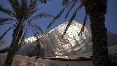 The UAE Pavilion now sits beside Manarat Al Saadiyat on Saadiyat Island. Silvia Razgova / The National