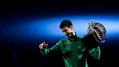 Novak Djokovic after his win. AFP