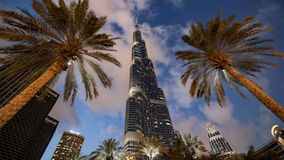 Burj Khalifa in Dubai. The latest PMI reading reflects efforts by non-oil companies to boost capacity levels. AFP