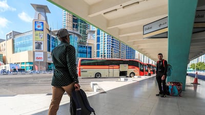 Abu Dhabi, U.A.E. . December 25, 2018. Abub Dhabi Central Bus Station on Sultan Bin Zayed the First. Street. Victor Besa / The National. Section: NA Reporter: