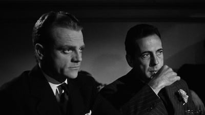 James Cagney and Humphrey Bogart star in the classic film The Roaring Twenties. A remastered 4K version was released this month. Photo: Criterion