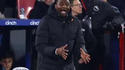 Crystal Palace manager Patrick Vieira. Reuters