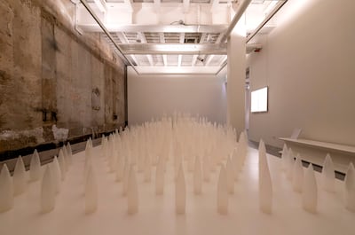 The replicas are based on six families of aerial munitions documented in Israeli strikes on Lebanon. Photo: Hugo Delgado