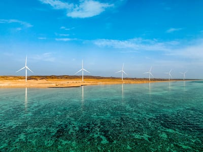 The 27MW wind project in Delma Island, Abu Dhabi. Photo: Masdar