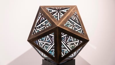 24" Icosahedron (Bronze)