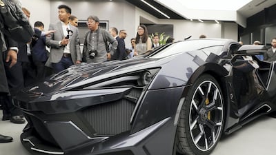 The Fenyr SuperSport is the second model from Dubai-based brand W Motors. Pawan Singh / The National