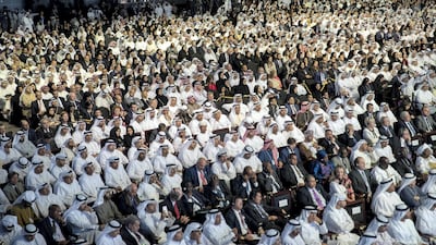 Dignitaries attend the 2017 World Government Summit in Dubai. Mohammed Al Hammadi / Crown Prince Court - Abu Dhabi