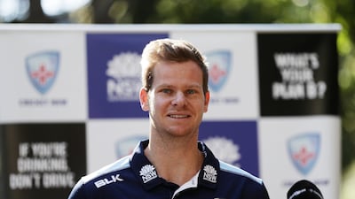 Steve Smith speaks to the media during New South Wales' press conference at Sydney Olympic Park. Getty