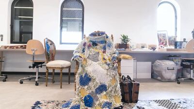 Artist studio space at The Cultural Foundation of Abu Dhabi. Reem Mohammed / The National