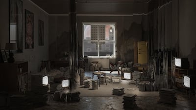 A still from the short animated film 'Coming Back to Life', which reimagines the iconic Burj El Murr. Courtesy of Jean-Paul El Hachem