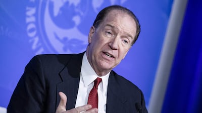 World Bank president David Malpass announced a $50 billion plan to help countries deal with crises. Getty