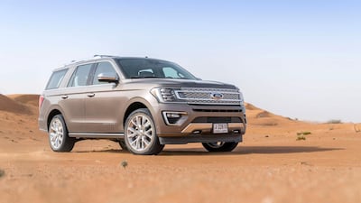 The Ford Exhibition won't make a fuss of transporting your speedboat. Courtesy Ford