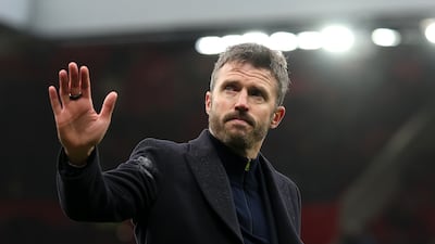 Manchester United manager Michael Carrick's job is hanging by a thread. Getty Images