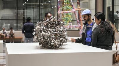 Qasr Al Hosn displays Abu Dhabi's ancient history for the opening night. Khushnum Bhandari for The National