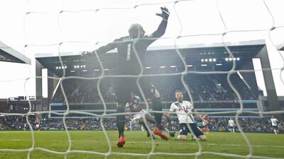 Tottenham’s Harry Kane scores their second goal. Action Images via Reuters / John Sibley