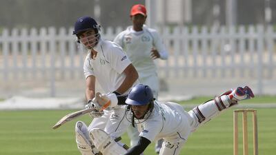 Action from last season's U16 final between Abu Dhabi Indian School, batting side, and champions Cambridge High School. Ravindranath K / The National