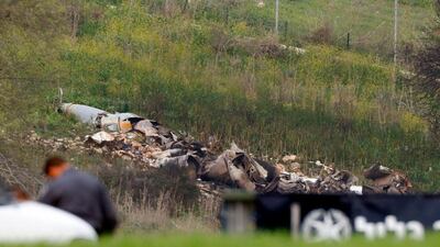 On Saturday an Israeli F-16 jet was struck by a Syrian anti-aircraft missile after staging a bombing raid. Jack Guez / AFP