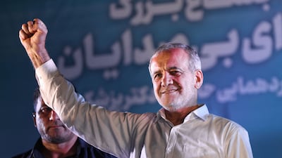 Iran's Masoud Pezeshkian won a run-off presidential vote on Friday. AFP