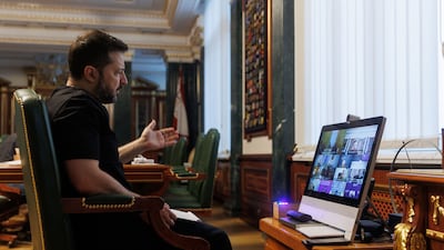President Volodymyr Zelenskyy holds a video call to discuss the latest attacks on Ukraine. Photo: Volodymyr Zelenskyy / X