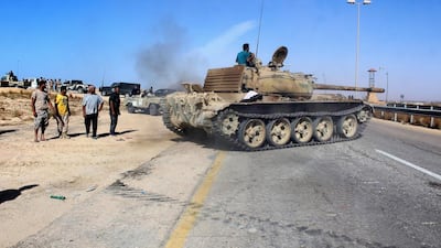 Forces aligned with Libya's new unity government advance on Sirte on June 10, 2016. Reuters