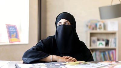 Author Maitha Al Khayat has written a book on the federal Child's Rights Law to spread awareness among children and protect them from abuse. Reem Mohammed / The National