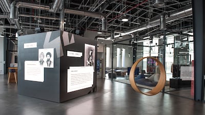 A visual representation about the history of coding at the school.