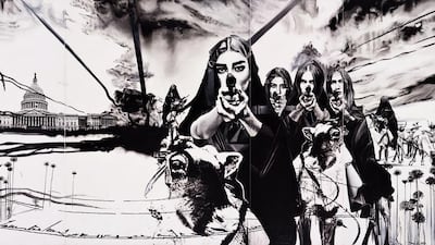 Untitled (2017). Oil on canvas. Afshin Pirhashemi