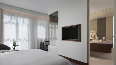 A deluxe room at Manzil Downtown Dubai. Courtesy Manzil Downtown Dubai
