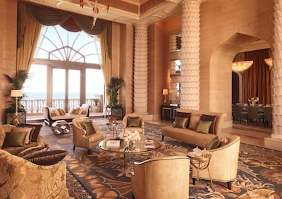 The Royal Bridge Suite is Atlantis, The Palm's most lavish pad. Courtesy Atlantis, The Palm