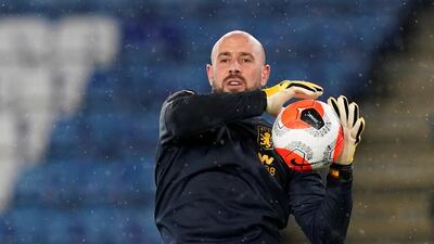 Aston Villa's Pepe Reina during a warm up. Reuters